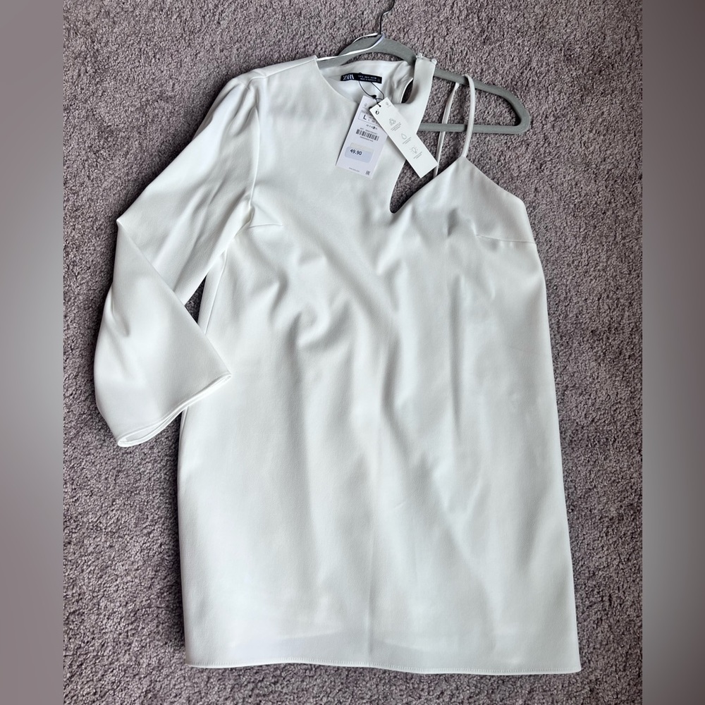 New with tags Zara asymmetrical mini dress